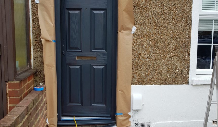 uPVC Front Door Sprayed In Woldingham